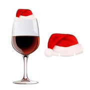 Red Christmas Hat Wine Champagne Tipple Cups