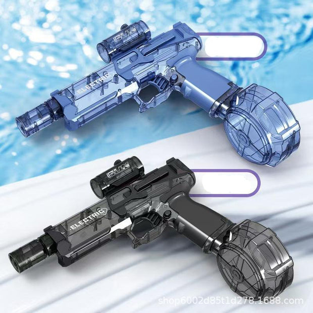 Explosive Ice Mouse Electric Pulse Water Gun With Fire Cross-border Hand-in-One Light Toy Large Capacity Children