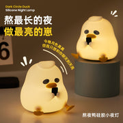 Silicone Pat Light Night Light Panda Pat Night Light Bedroom Bedside Lamp Plug-in Dual-purpose Soft Light Eye Protection Atmosphere Lamp