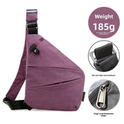 Right Shoulder Gun Bag Cross-border Wholesale Nylon Chest Bag Men's Lightweight Simple Large Capacity Messenger Bag Casual Close-fitting Shoulder Bag