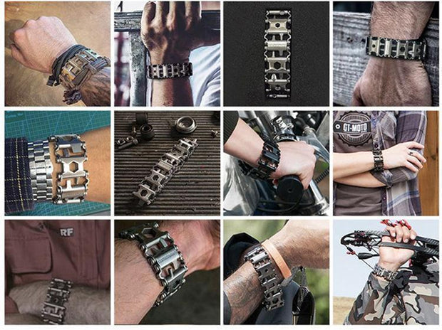 29 In 1 Multi-Tool Wearable Stainless Steel Bracelet