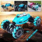 Cross-border New Gesture Induction Twist Light Music Stunt Climbing Car Horizontal Drift RC Remote Control Car Toy