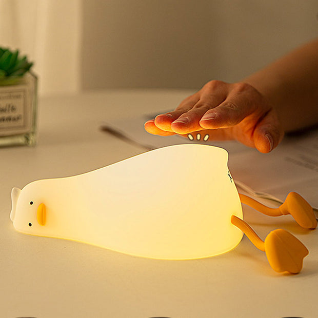 Silicone Pat Light Night Light Panda Pat Night Light Bedroom Bedside Lamp Plug-in Dual-purpose Soft Light Eye Protection Atmosphere Lamp