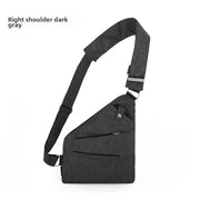 Right Shoulder Gun Bag Cross-border Wholesale Nylon Chest Bag Men's Lightweight Simple Large Capacity Messenger Bag Casual Close-fitting Shoulder Bag