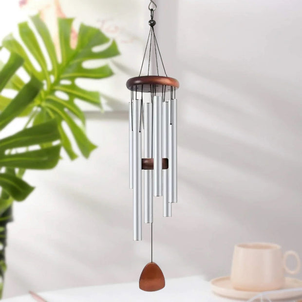 Explosive Six Tube Retro Aluminum Tube Wind Chime Metal Home Decoration Creative Gift Pendant Three-color Wall Decoration Pendant Wholesale