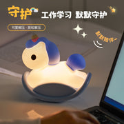 Silicone Pat Light Night Light Panda Pat Night Light Bedroom Bedside Lamp Plug-in Dual-purpose Soft Light Eye Protection Atmosphere Lamp