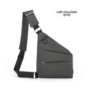 Right Shoulder Gun Bag Cross-border Wholesale Nylon Chest Bag Men's Lightweight Simple Large Capacity Messenger Bag Casual Close-fitting Shoulder Bag